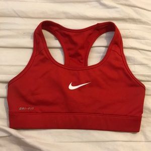 Red Nike Sports Bra